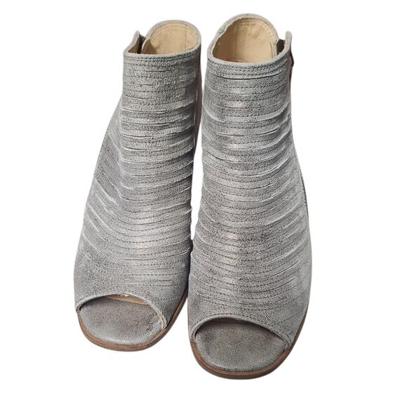 Paul Green Size 8 Cayanne Peep Toe Bootie – FABULUX Paul Green Cayanne Grey Peep Toe Booties Size 8 (UK 5.5)